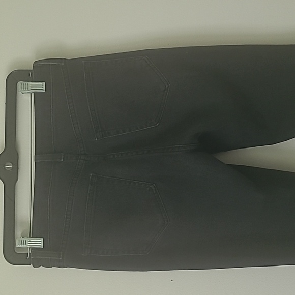 L'agence Audrina Straight Leg crop Jean in Vintage Black Worn Destruct Size 28 - Picture 11 of 16